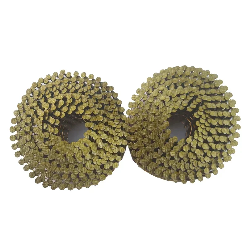 15 Degree Coil Siding Nails 57mm Flat Head Common Iron Coil Nails Coil Roofing Nails for Pallet Pneumatic Nail Gun Use