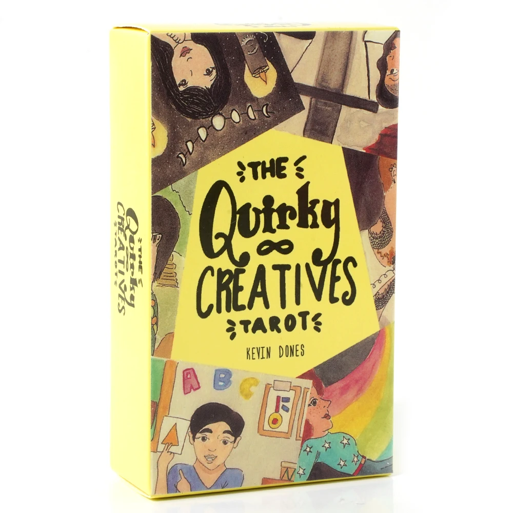 The Quirky Creatives Tarot Deck من Kevin Dones مجموعة بطاقات العرافة الفنية الحديثة 78 لبطاقات الكتاب الفنانين والعقل الفريد #1