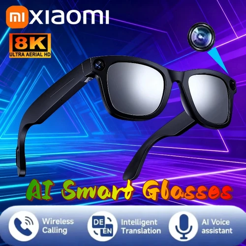 Imagen 1 del producto Xiaomi 8K G300 AI gafas fotocromáticas inteligentes cámara multifunción Bluetooth llamada asistente de voz reproductor de música gafas de traducción