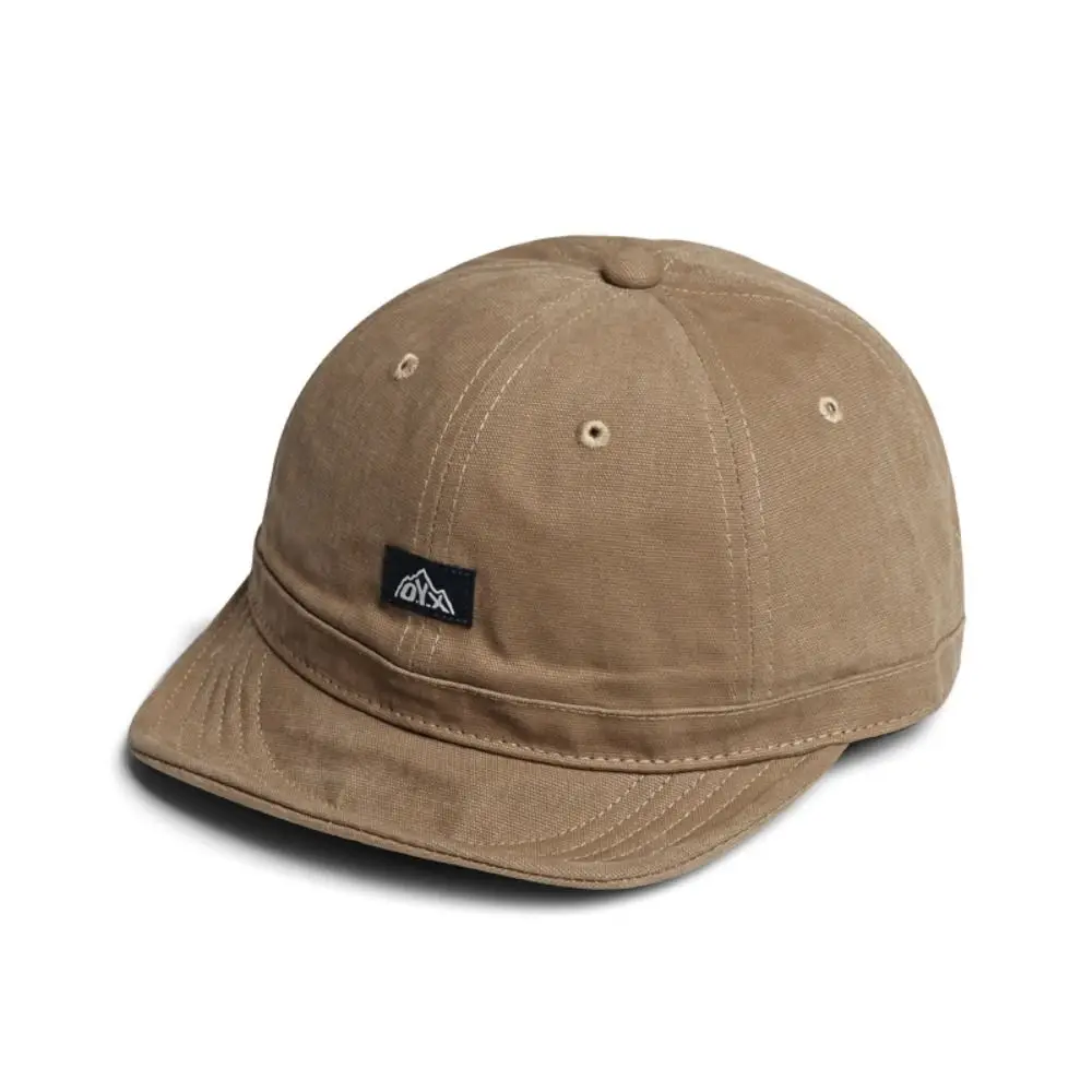 Prosta japońska czapka z daszkiem z krótkim rondem bawełniana szybkoschnąca codzienna czapka z daszkiem miękki top na wszystkie mecze męska czapka z daszkiem damska