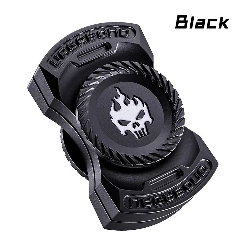Leuk 3-in-1 spel EDC Fidget Toys Gepersonaliseerde skelet Ghost Fidget Spinner Legering Fidget Slider Stress Release Toy Sound Coin Toy