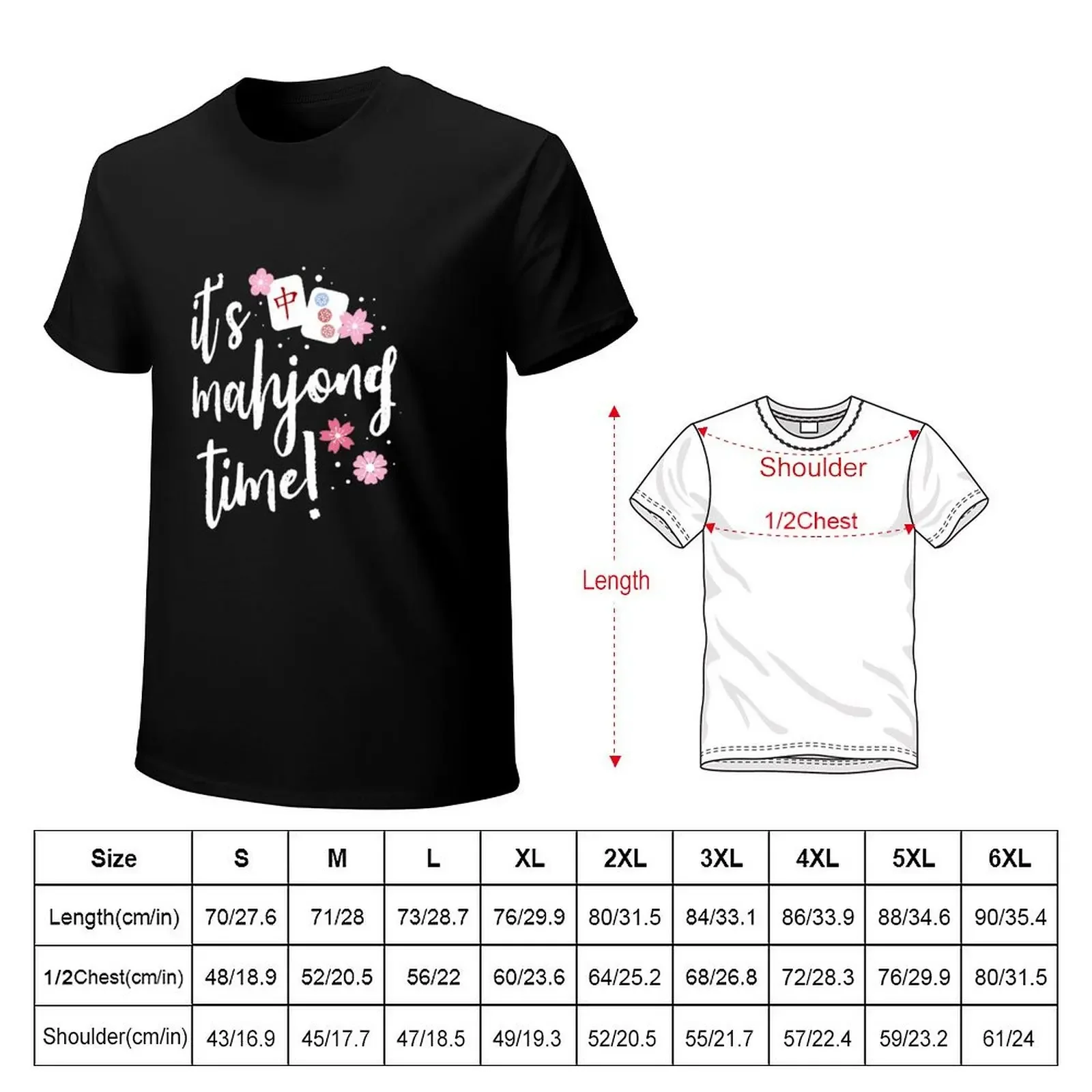 Mahjong Gift For Her Mahjong Player T-Shirt cute tops korean fashion mens graphic t-shirts pack