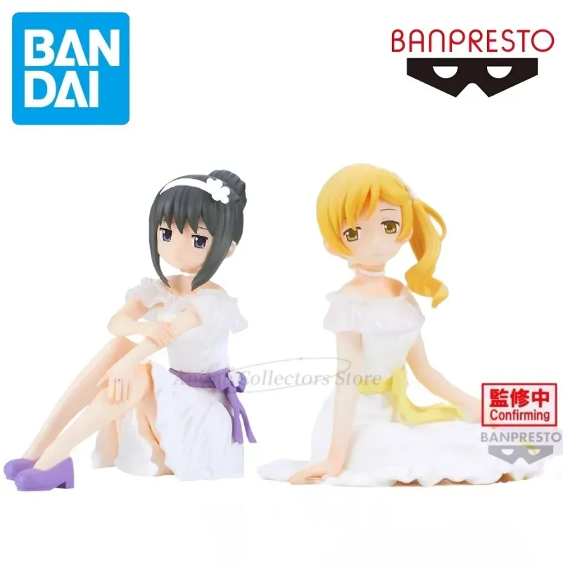 Originale Banpresto Madoka Magica 10cm Akemi Homura Tomoe Mami Action Figure PVC modello bambola giocattolo ornamenti regalo di natale