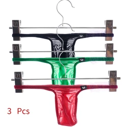 Ultra cienkie lodowe jedwabne majtki męskie Hazy Simple Translucent Shallow Crotch Tight Mini Men Thong Small T Breifs For Boys