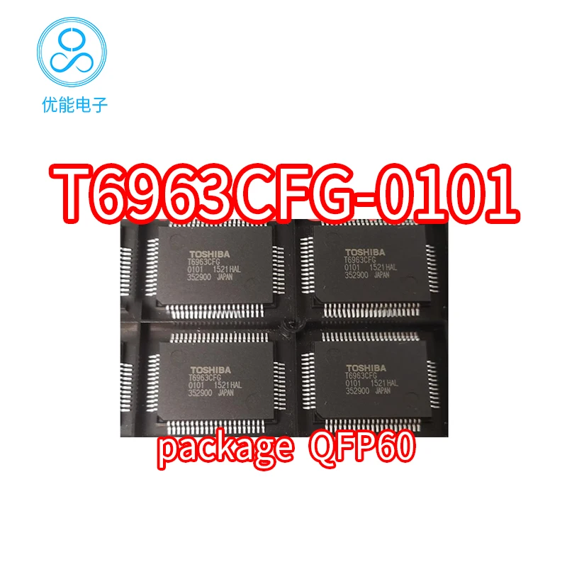 Imported T6963C T6963CFG-0101 packaged QFP-60 liquid crystal control chip T6963CFG