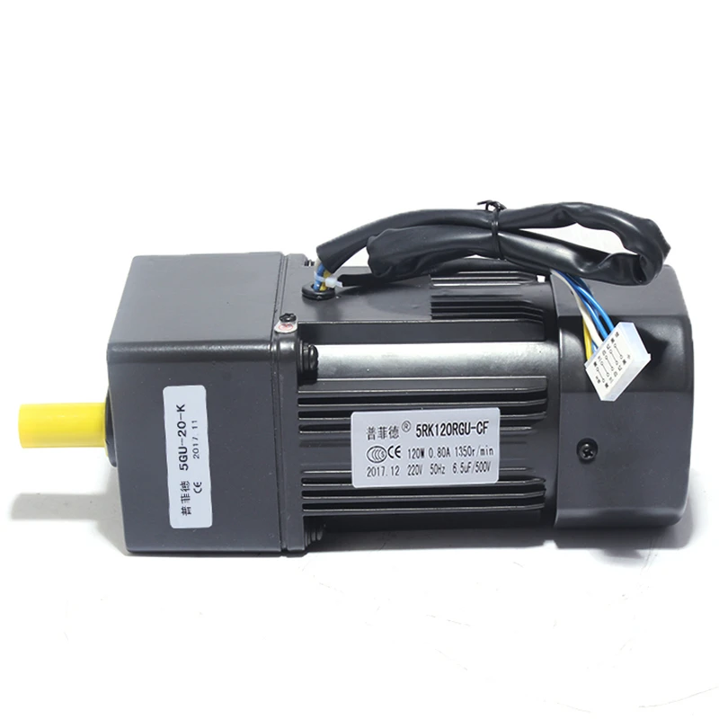 120W 220V 2.7RPM-460RPM AC Gear Reducer Motor 5RK120RGU- CF with Speed regulator Adjustable speed CW CCW