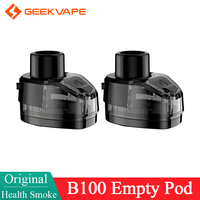2pcs/pack Original GeekVape B100 Empty Pod Cartridge 4.5ml For Electronic Cigarette B100 Box Mod Kit Fit P Series Coil