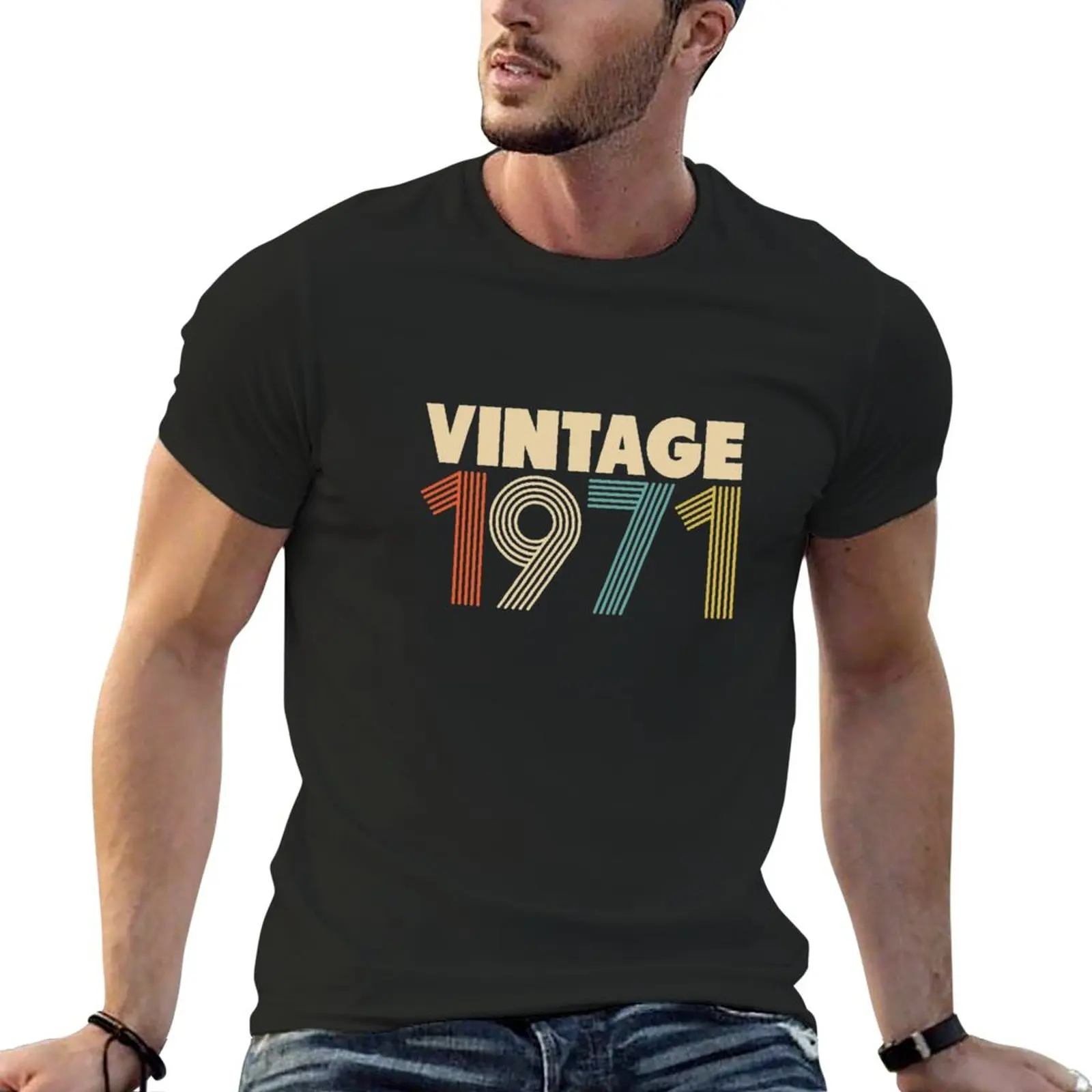 

New Vintage 1971 - 47th Birthday T-Shirt Oversized t-shirt customized t shirts T-shirt men