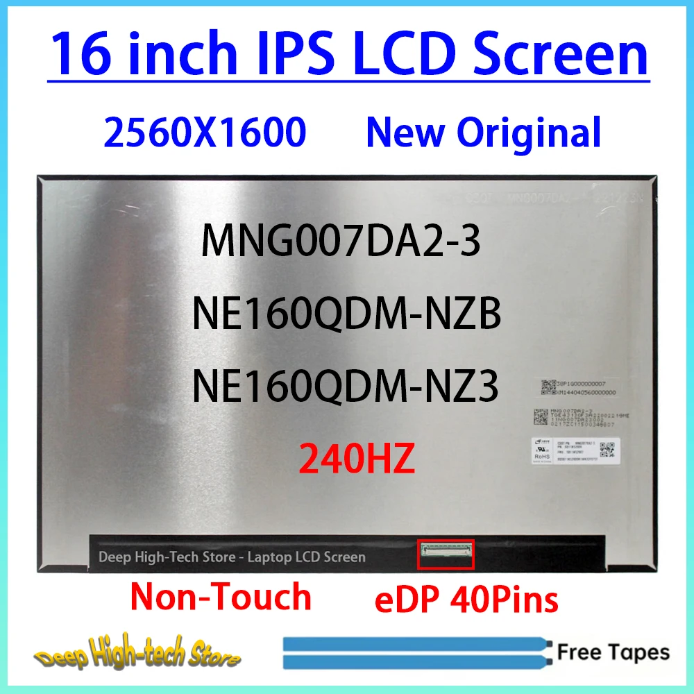 16 Inch 240HZ Laptop LCD Screen For Lenovo Legion Pro 5 16ADR10 16IAX10 16IRX10 16IRX9 16ARX8 16IRX8 Display Panel 2560X1600