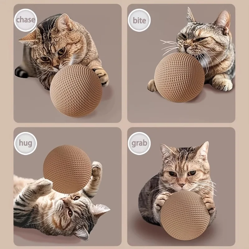 2-Pack of Super Rope Cat Toys - Self-Entertainment Chew Toys for Sharp Claws, Perfect for Indoor Cats to Promote Healthy Claws and Active Play, Reducing Boredom and Destructive Scratching, Ideal for Cats to Enjoy Focused Play Alone