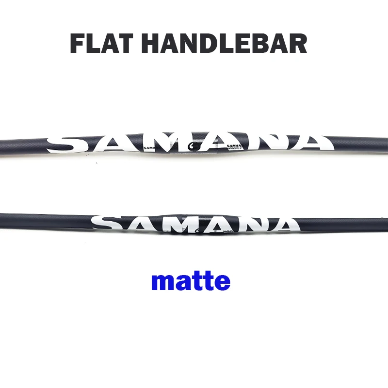 SAMANA carbon MTB handlebar Flat Or Rise Handlebar 31.8*600-780mm matte bike parts handlebar carbon bicycle bike handlebar