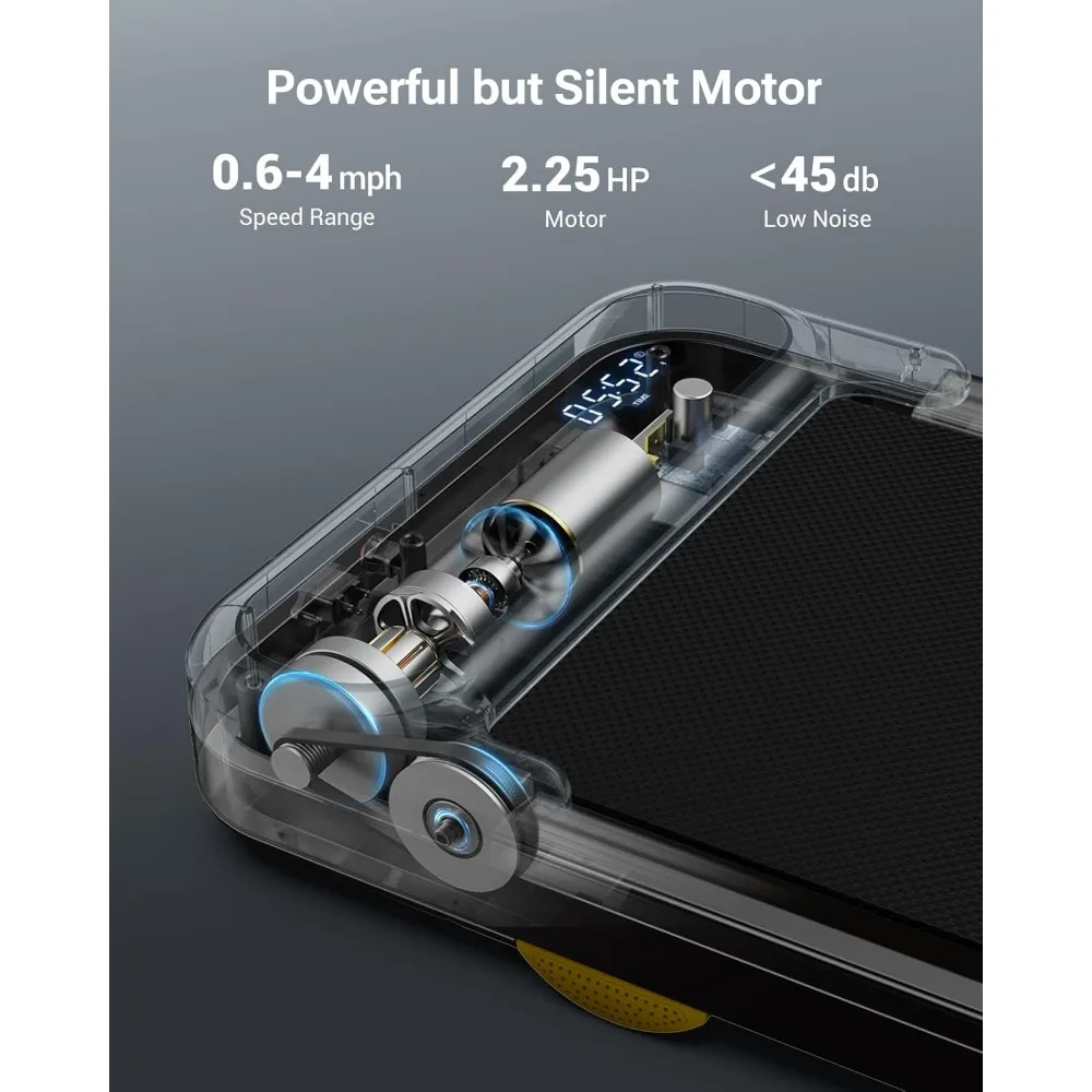 جهاز سير محمول للمنزل والمكتب مع جهاز تحكم عن بعد، شاشة LED للتمرين المكتبي