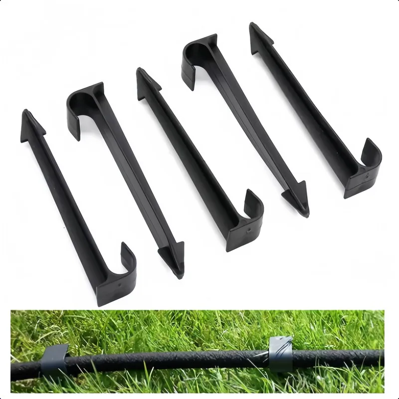 48pcs Durable Water Pipe Fixing Stake Easy Install Sturdy For Garden/Courtyard/Lawn Irrigation Fix Drip Hose/Hose Practical