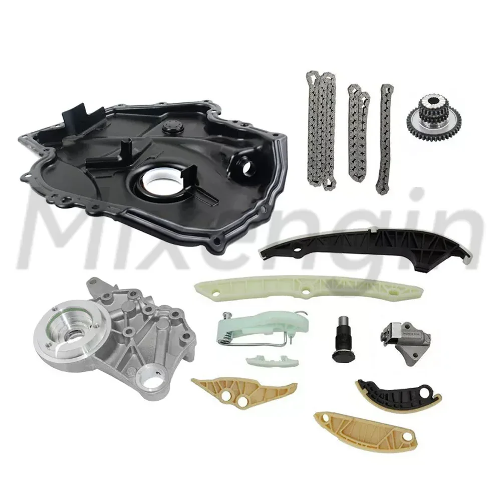 Engine Parts Timing Chain Kit Water Pump For 1.8 2.0 L L4 TFSI TSI Fit AUDI A3 A4 A5 SEAT ALHAMBRA SKODA Volkswagen BEETLE CC B7