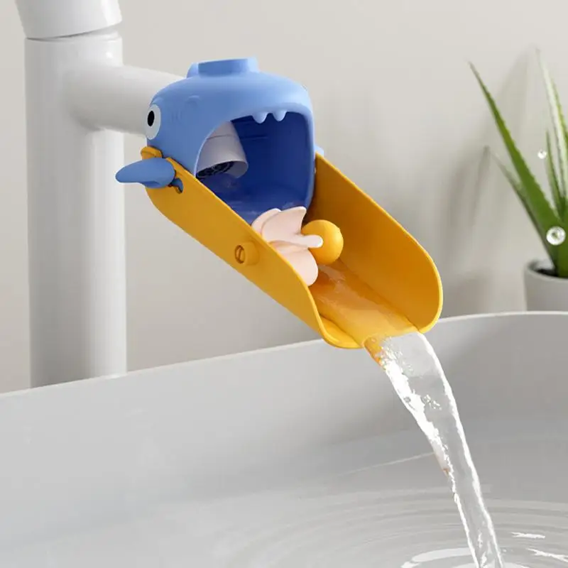 

Faucet Extender For Bathroom Sink Shark Design Kids Hand Washing Faucet Extension Bathroom Sink Spout Wash Helper Sink Fun