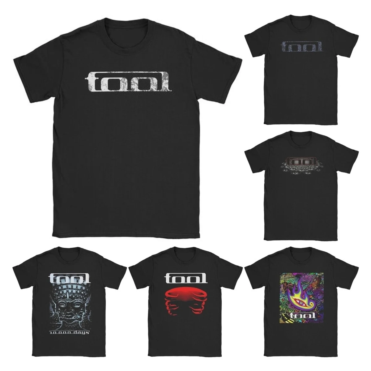 Men Women's Lateralus Heavy Metal Music Enima T Shirts Tool Band Cotton Tops  Short Sleeve Tee Shirt Graphic Printed T-Shirts