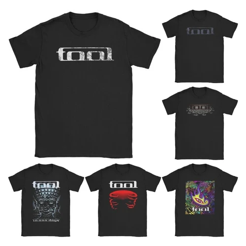 Imagen 1 del producto Camisetas Lateralus Heavy Metal Music Enima para hombre y mujer, camisetas de algodón con banda de herramientas, camiseta de manga corta con estampado con dibujo