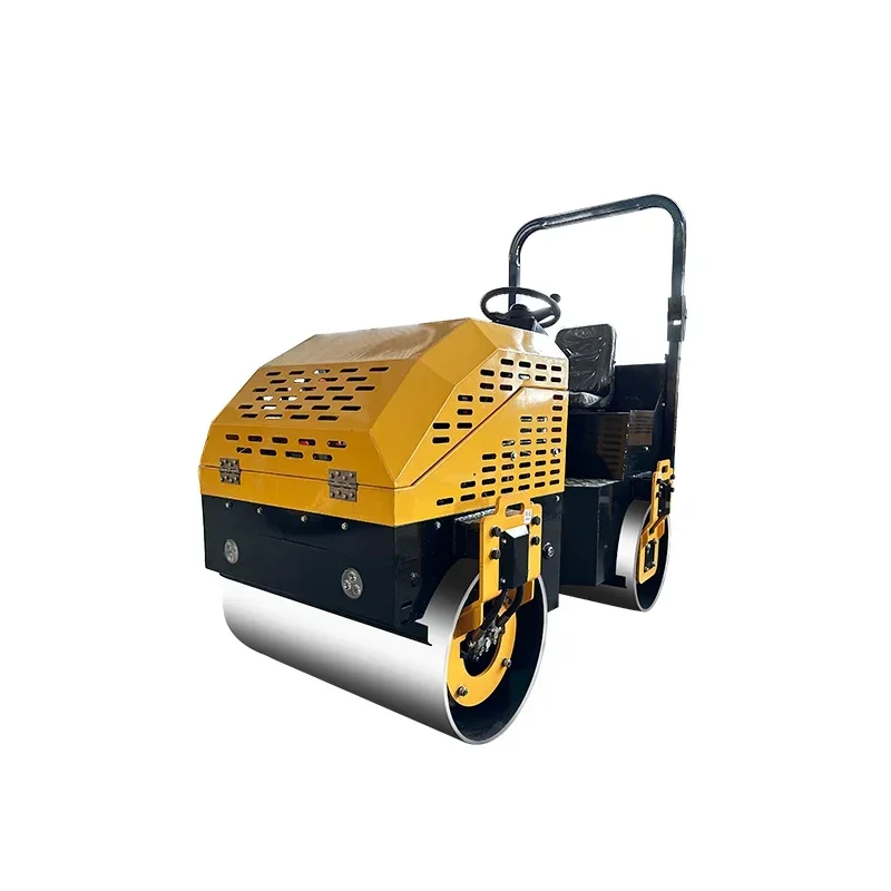 

Hot selling Road roller grass roller hand-held ride-on single and double steel wheel fully hydraulic vibrating compactor