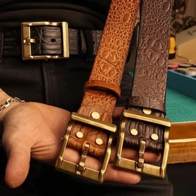 nouvelle-ceinture-pour-homme-en-cuir-de-vachette-de-premiere-qualite-a-motif-crocodile-gaufre-de-38-cm-boucle-en-cuivre-pur-haut-de-gamme-ceinture-polyvalente