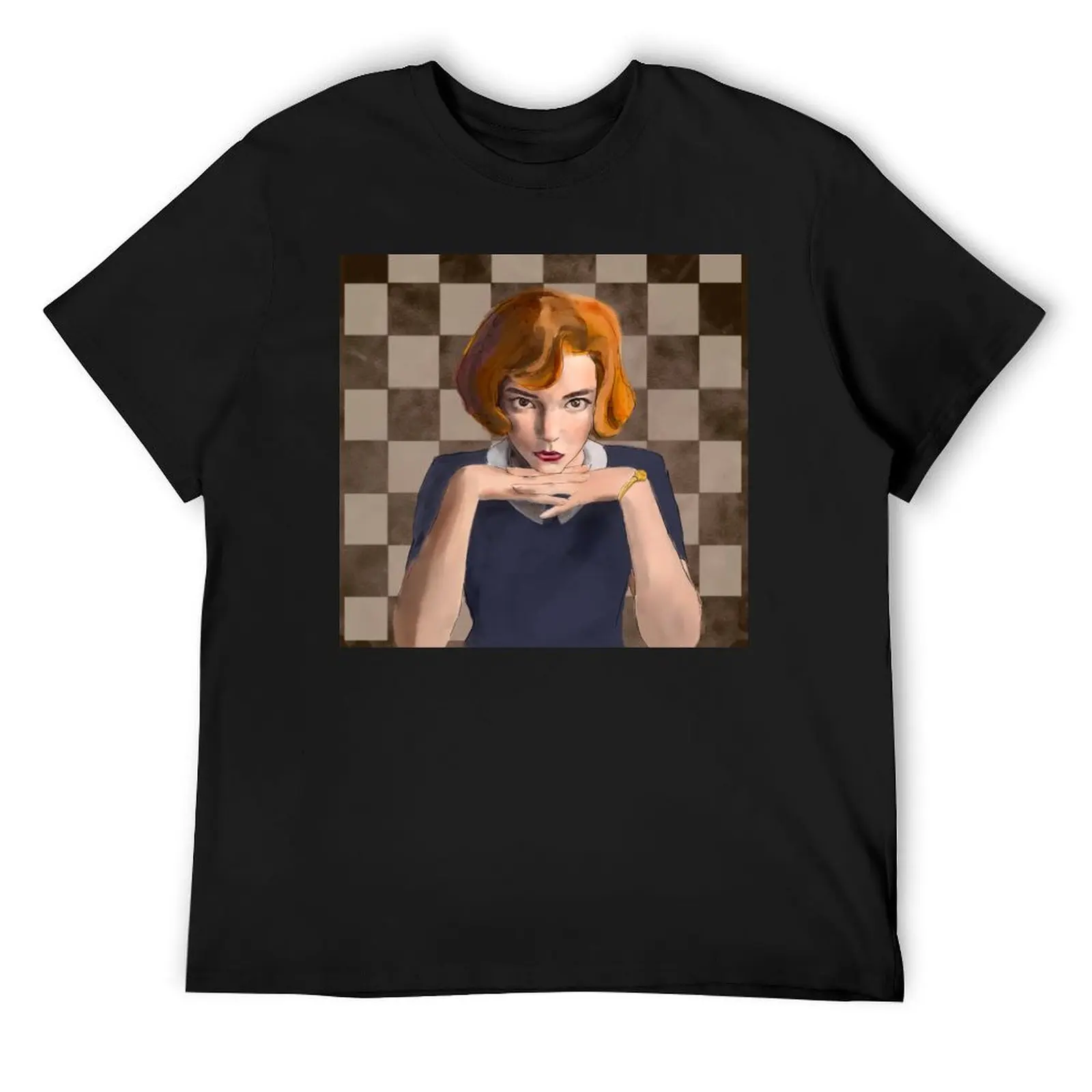 Beth Harmon Chess Queen T-Shirt vintage anime shirt graphic shirts Men's t shirts