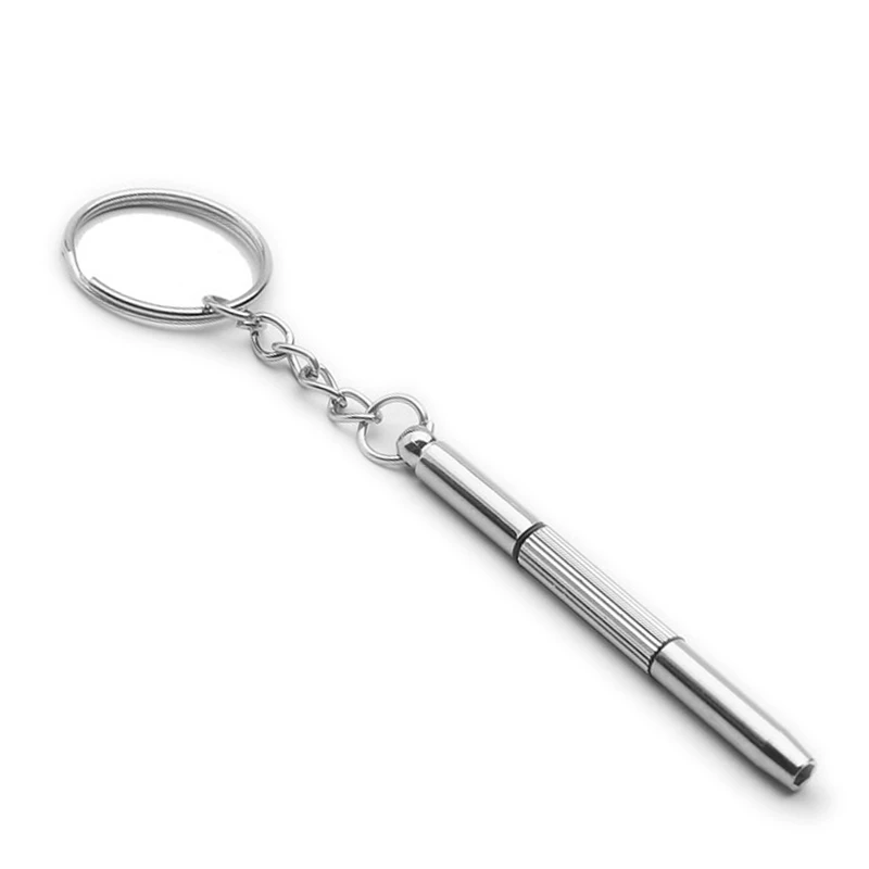 Screwdriver Tool Keychain for Eyeglasses, Sunglass, Watch Repair, 3in 1