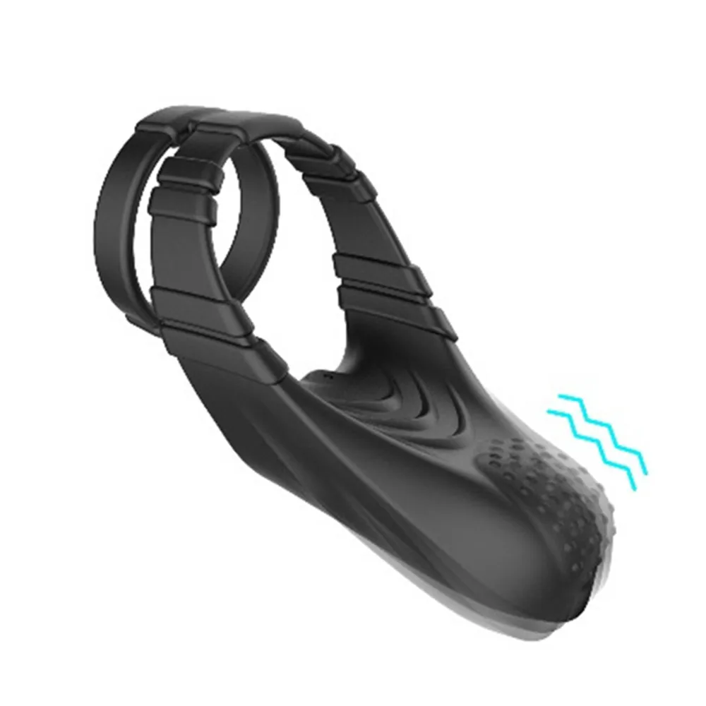 Vibrating Cock Ring for Men Time Ejaculation Delay Male Erectile Penis Ring G-Spot Clitoris Stimulator Adult Sex Toy for Couples