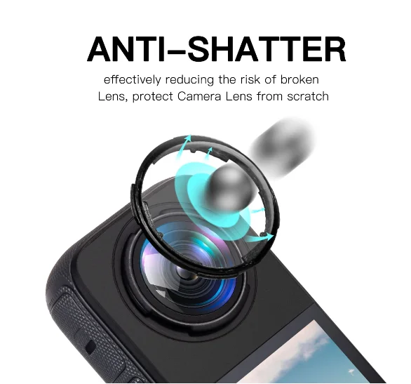 Lens Guard For Insta360 X4 Sports Camera Rotating Optical Tempered Glass/PC Lens Protective lens guards Accessoriess