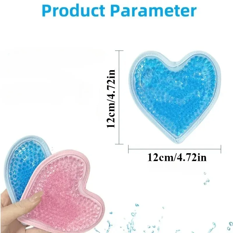 Hartvormig ijspak Warme en koude therapie - Herbruikbaar gelpakket voor pijnverlichting, zwelling, EHBO, spierpijn