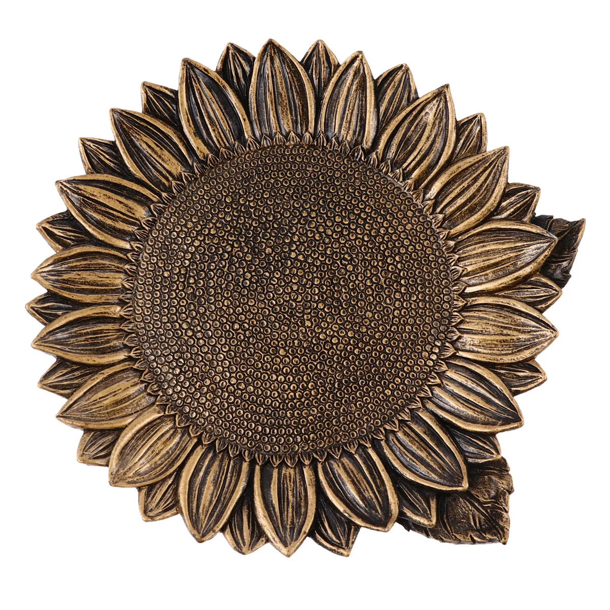 

Sunflower Jewelry Tray Resin Decorative Ring Earring Bracelet Organizer Storage Dish Food Nuts Holder Gift Jewelry Plate