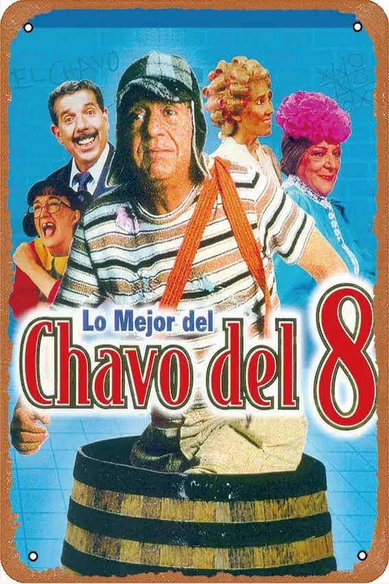 El Chavo del Ocho Movie Poster Retro Metal Tin Sign Wall Home Wall Art Metal Tin Sign,cave,bar,Club,Home Wall Art Metal Tin Sign