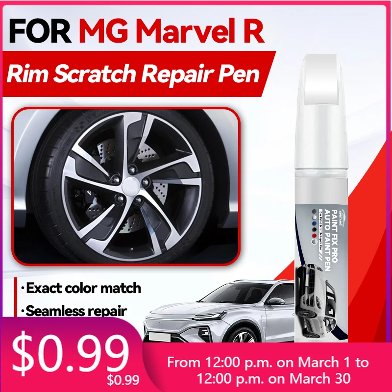 Car Accessories For MG Marvel R Car Paint Repair Pen Paint Scratch Repair Accessories Watch Grey Pearl White Black Kir