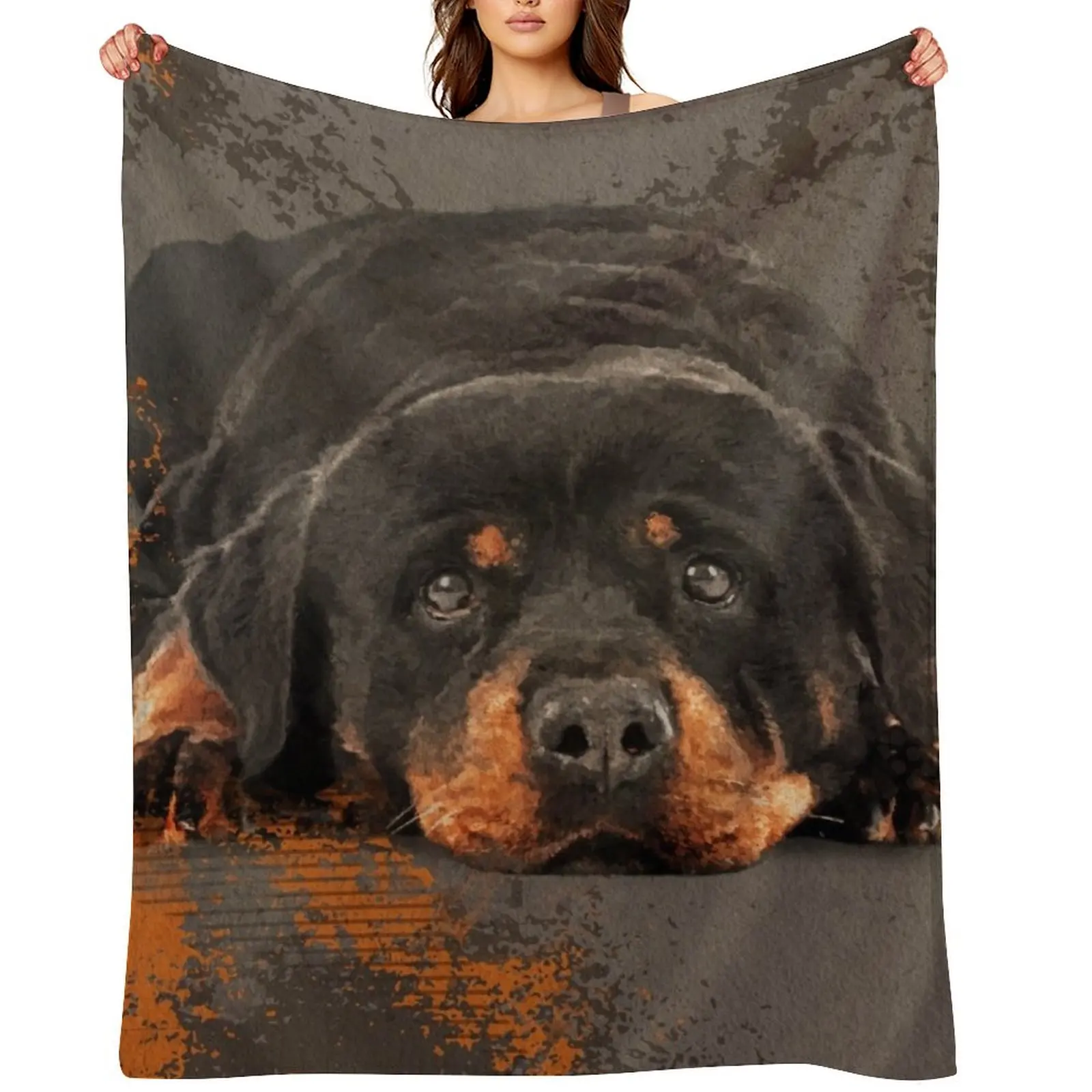 لطيف Rottweiler- Metzgerhund رمي بطانية أريكة رمي الصيف بطانيات الأطفال والبطانيات