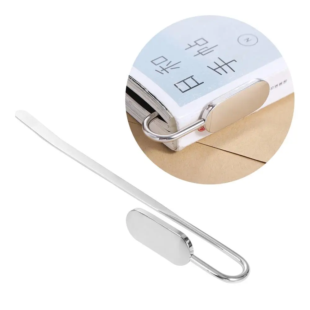 Creative Swan Neck Bookmark Silver Reading Supplies Round Metal Book Cilp High Quality Book Page Marker Book Page Holder