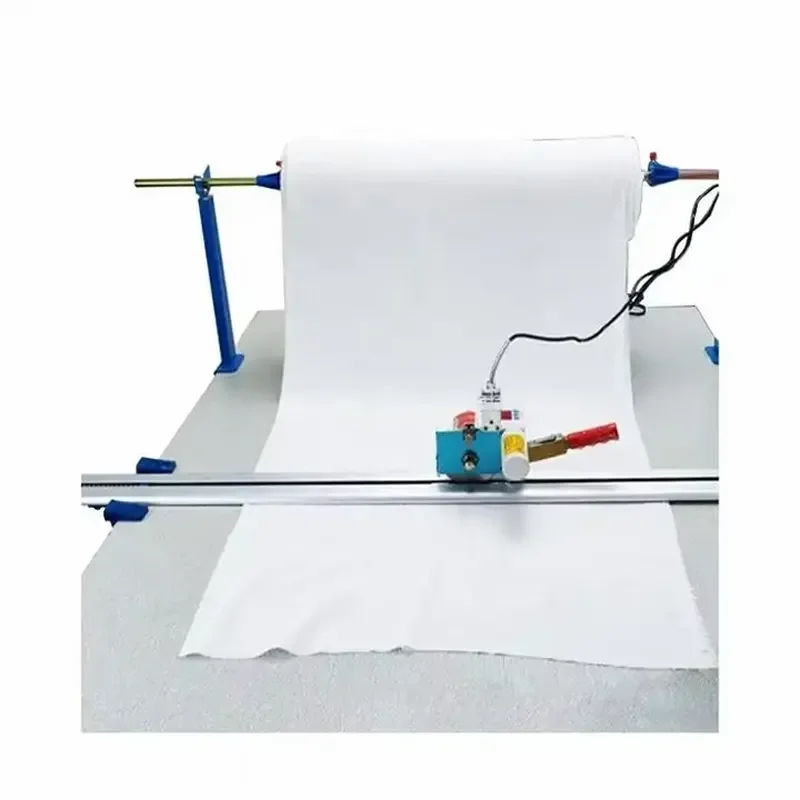 Electric Fabric Cutter Automatic Cloth Cutting Machine with Circular Blade Motor Core Component for Textile End Trimming Tool