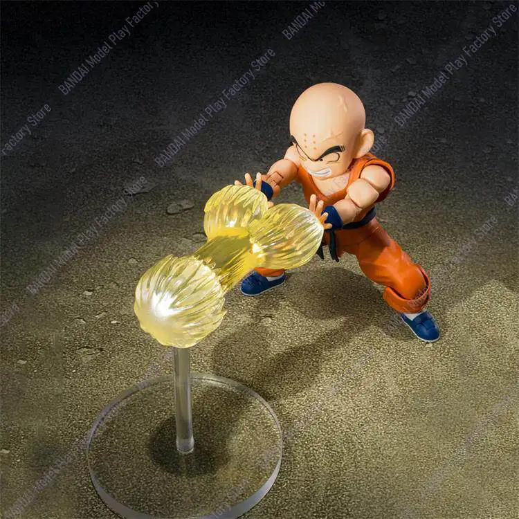 Bandai Genuine SHF KRILLIN -SON GOKU'S OLD FRIEND- DRAGON BALL Anime Action Figure Collectible Model Toys Ornament Gift Children
