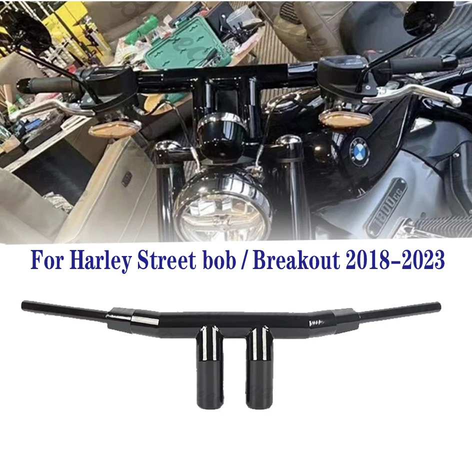 

Motorcycle handlebars 2-inch T handlebars for Harley Street bob Breakout 2018-2023 Custom handlebars