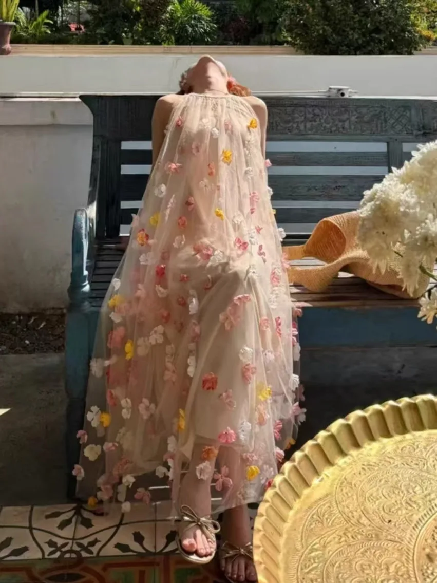 

Свадебный утренний халат Princ Sle с 3D цветочным дизайном, длинная юбка-макси с эффектом драпировки для невест