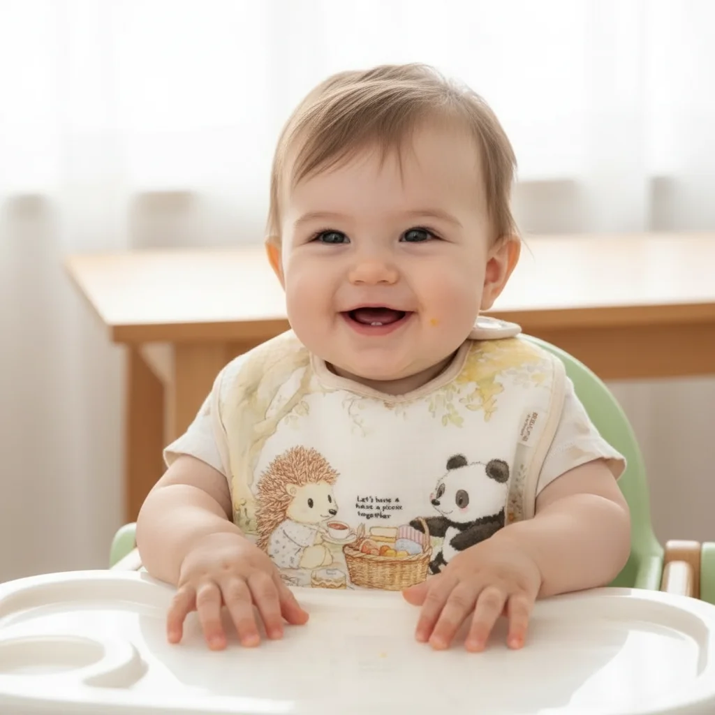 Soft Cotton Bibs Waterproof Care Feeding Bib Adjustable Neck Absorbent Eating Protector for Girls Boys Bibs & Burp Cloths