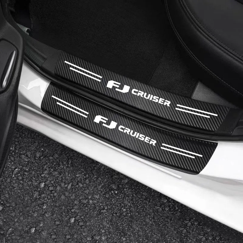 Carbon Fiber Car Sticker Auto Door Trunk Protective Strip Anti Scratch Decal for Toyota FJ CRUISER Car Accessories be non-slip