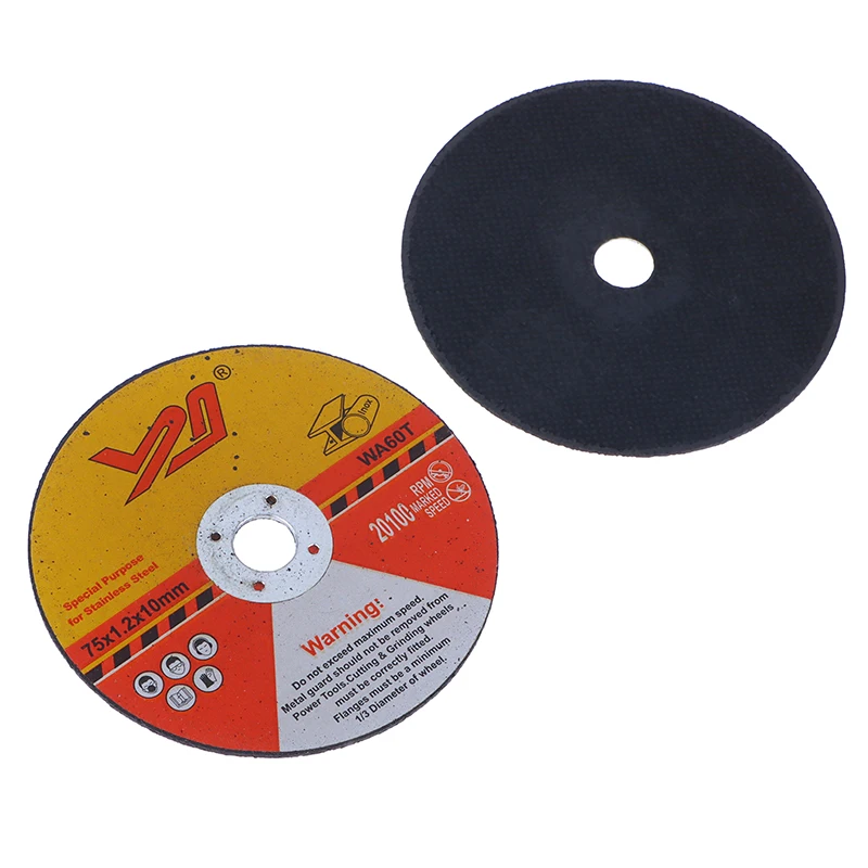 

5 шт. мини-отрезных дисков 75 мм, круглые диски из смолы для резки стали и камня, шлифовальные круги для угловых шлифовальных машин