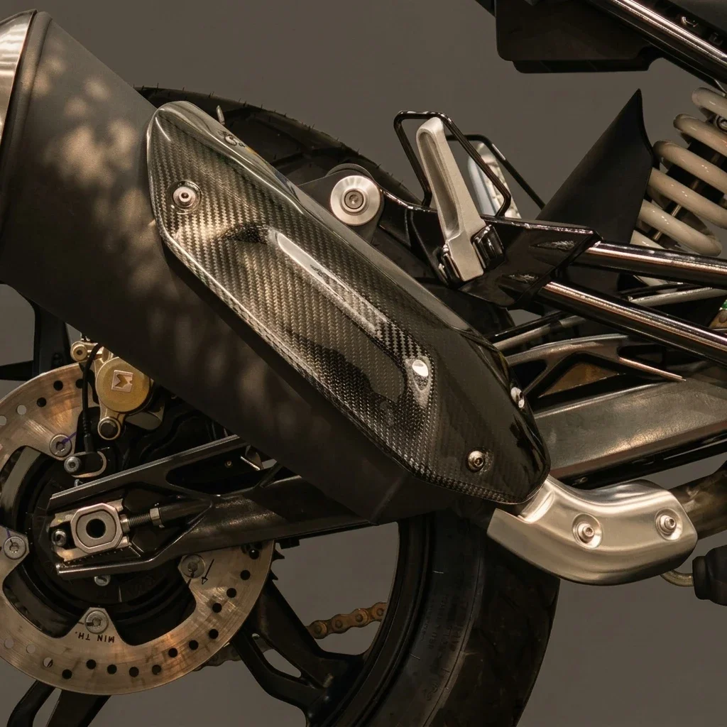 Carbon Fiber Motorcycle Exhaust Pipe Insulation Cover for BMW Motorrad G310GS 2017-2023
