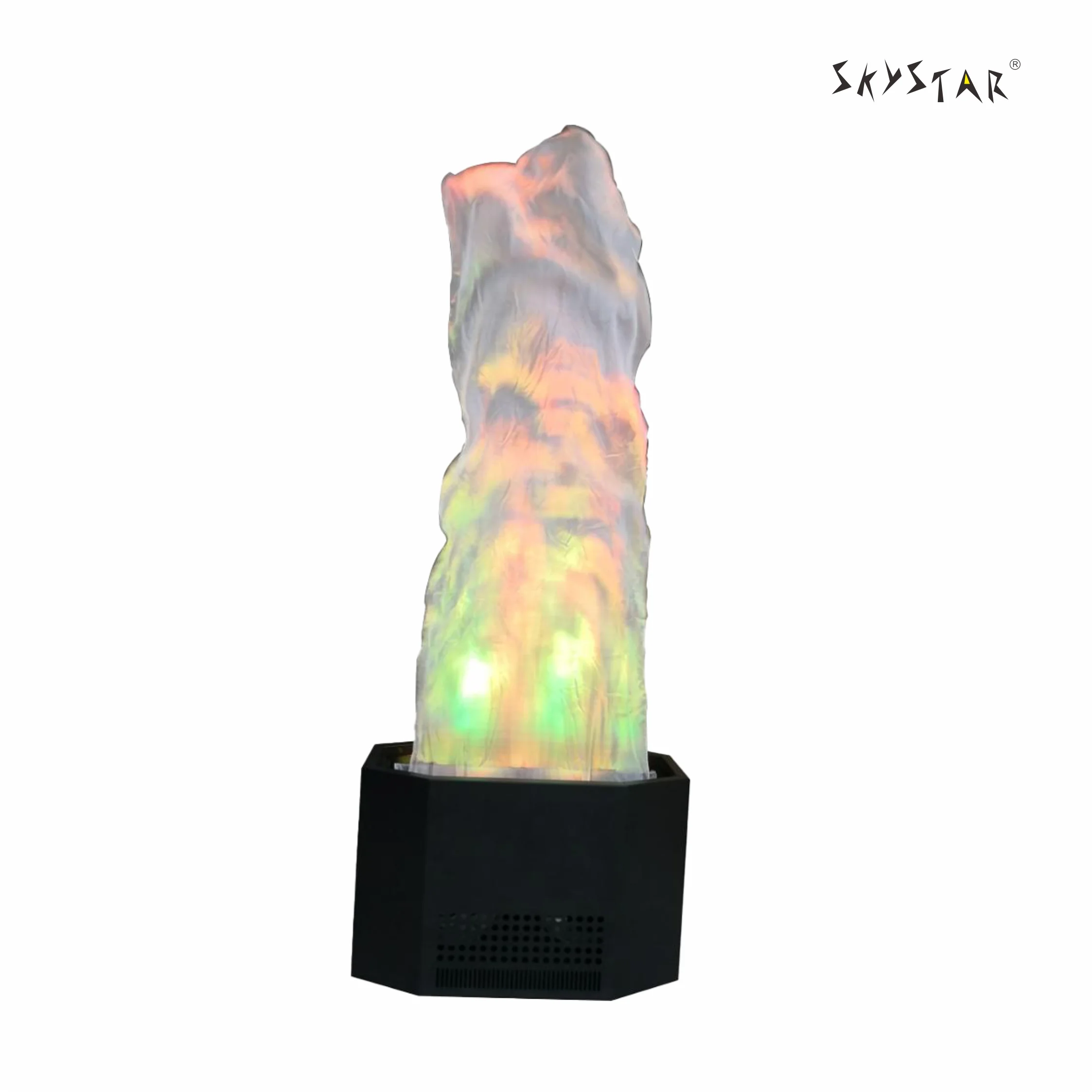 

1.5 Meters High Colorful LED DMX512 Control Silk Flame Light Fake Fire for Holiday Christmas (carton packing)