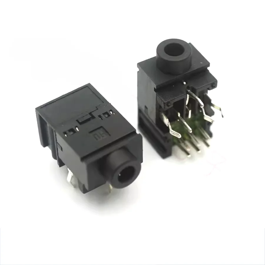 PJ-317A headphone Connector 3.5 Pins 11 pins 4 fixed feet 3.5mm socket female power socket