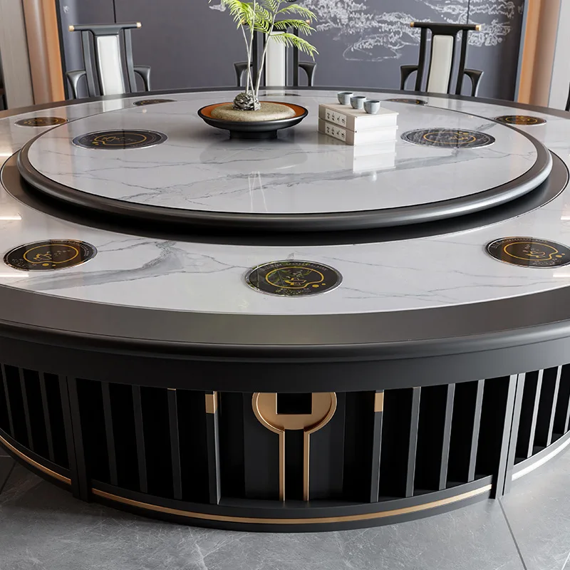 

Customizable New Chinese Hotel Electric Dining Table