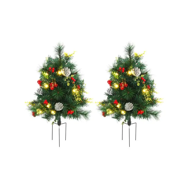 

Декоративные рождественские елки для праздника Cheer — рождественская елка в помещении и на открытом воздухе — праздничные украшения и огни в комплекте