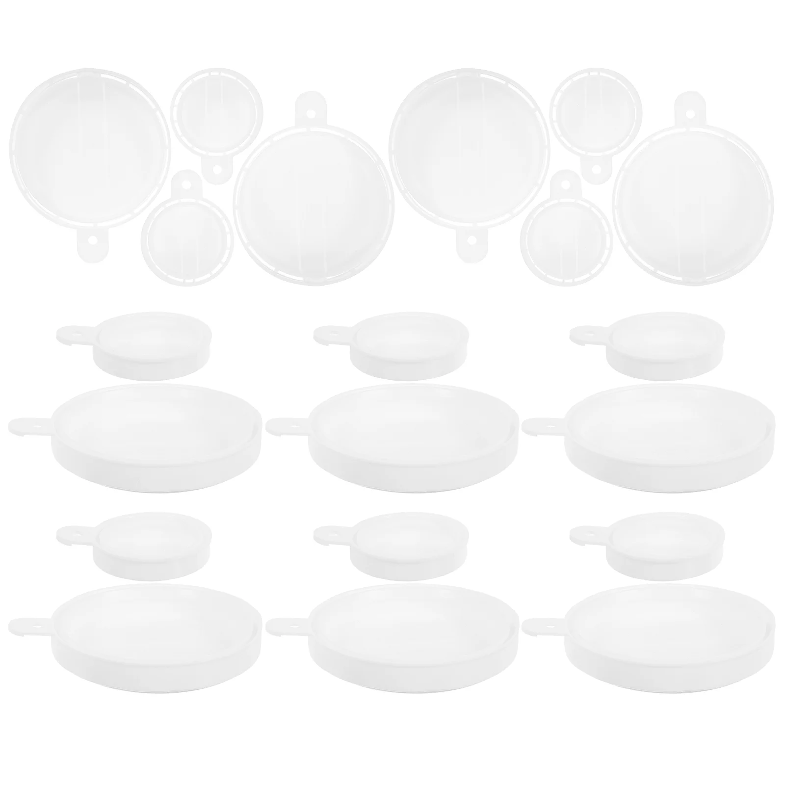 10 Sets 200L Oil Drum Cover Iron Sealing Caps Dustproof Anti Theft Plastic Lid Parts White Gallon Bung Tops Reusable