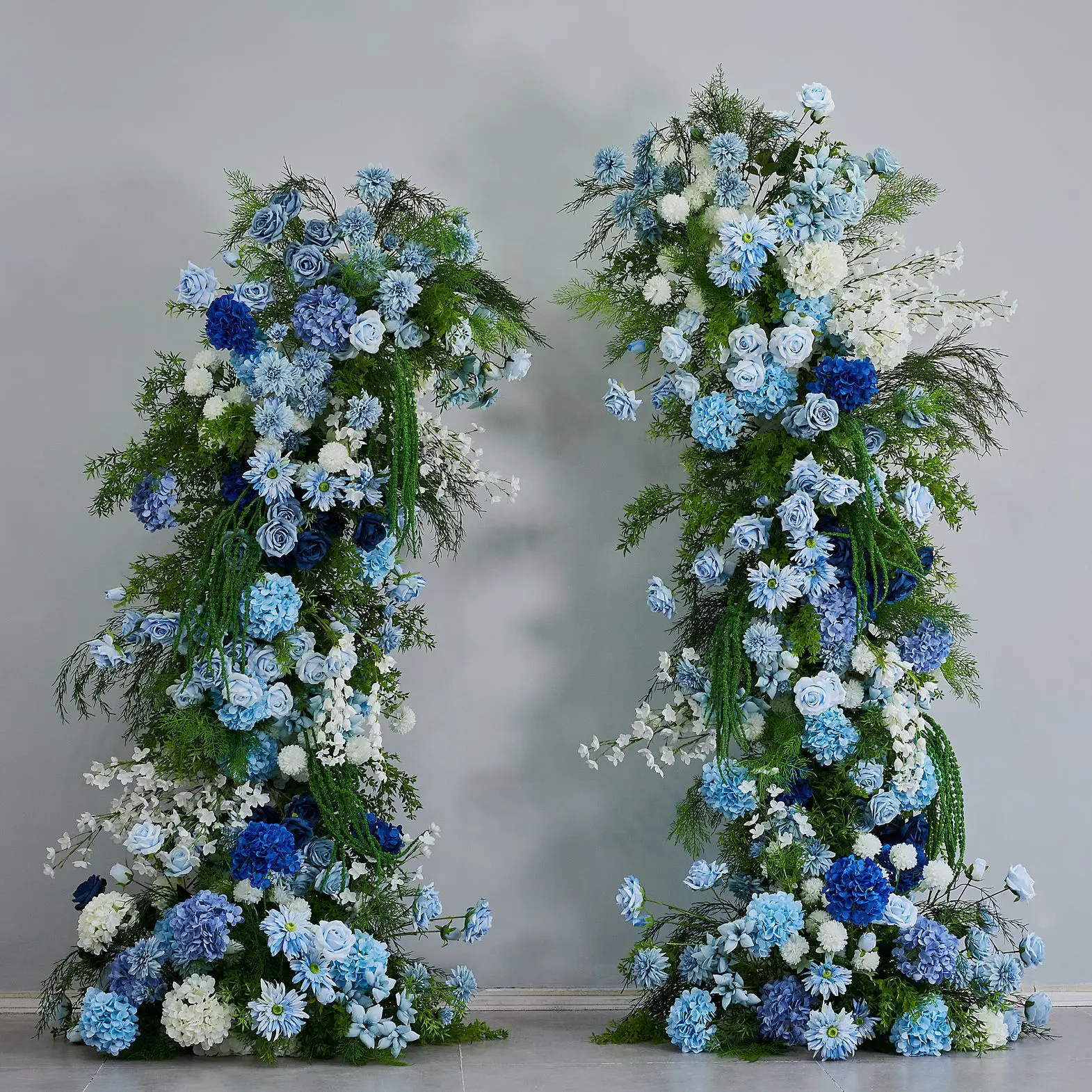 

ATV Blue Silk Artificial Flower Arch Wedding Arch For Wedding Decorations
