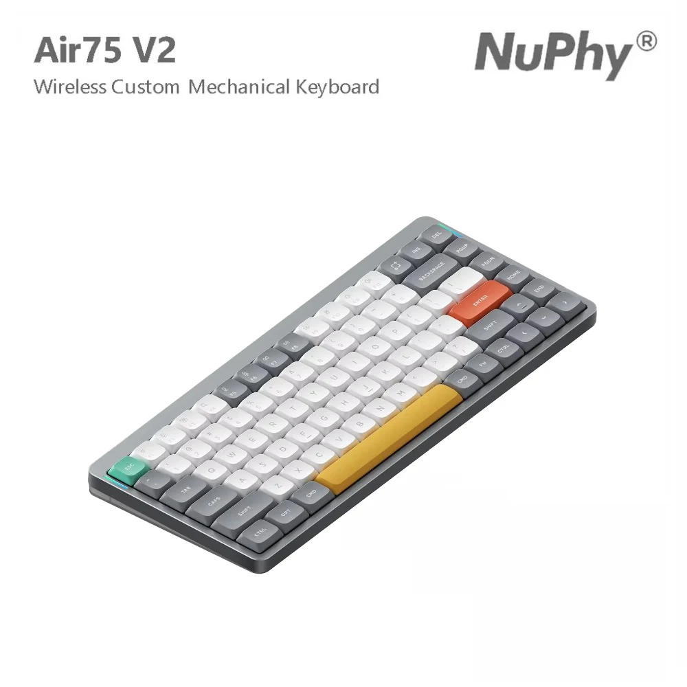 NuPhy Air60 V2 Mechanical Keyboard QMK/VIA Programmable Low-Profile Tri-Mode Wireless 60% Hot Swap Portable Gaming Accessories