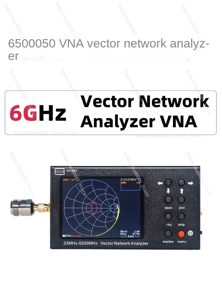 GS320 6G Vector Network Analyzer Antenna Tester VNA Handheld Portable Radio Detection Instrument