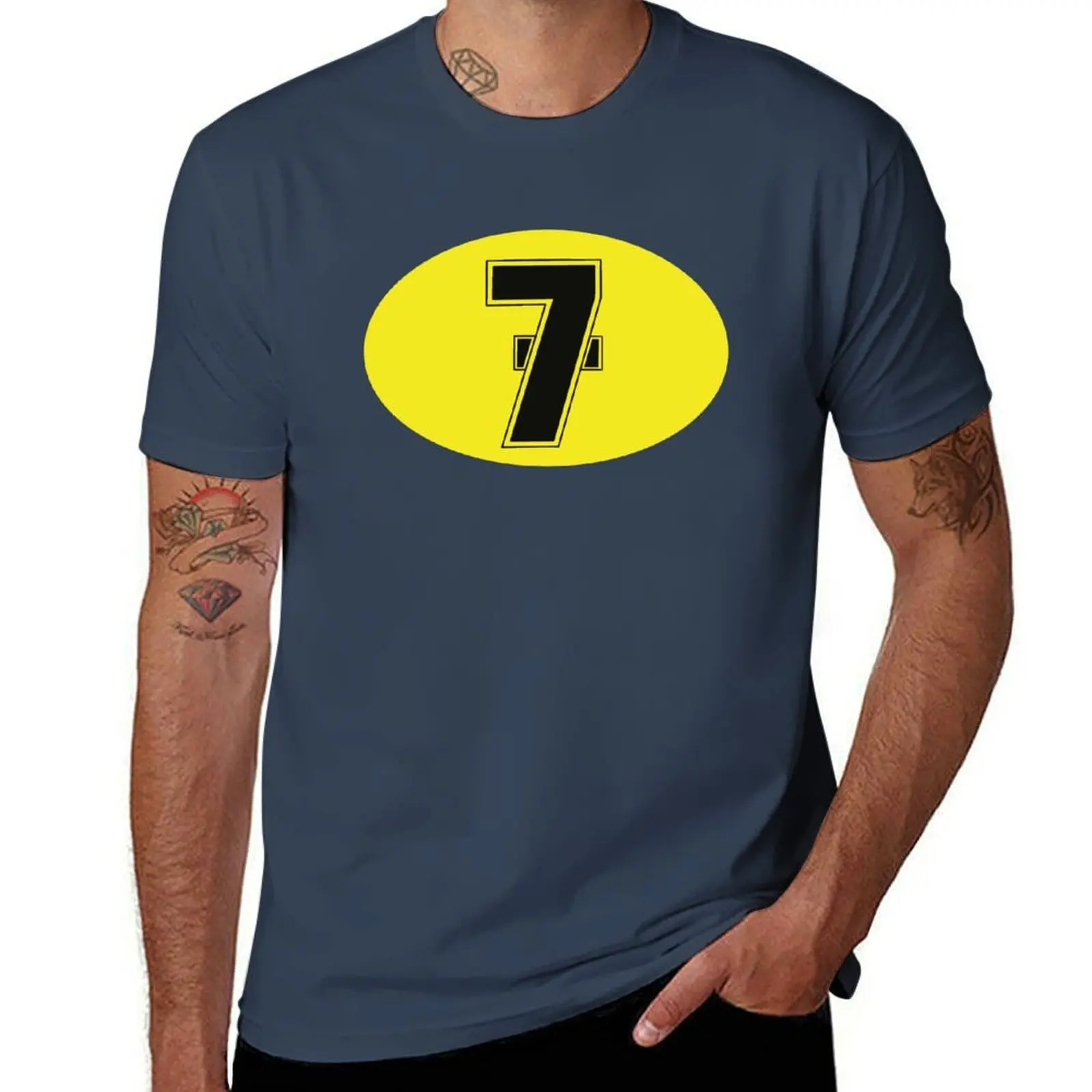 

Biker Retro Barry Sheene Sheen T-Shirt Casual Pattern Print Tee Shirt